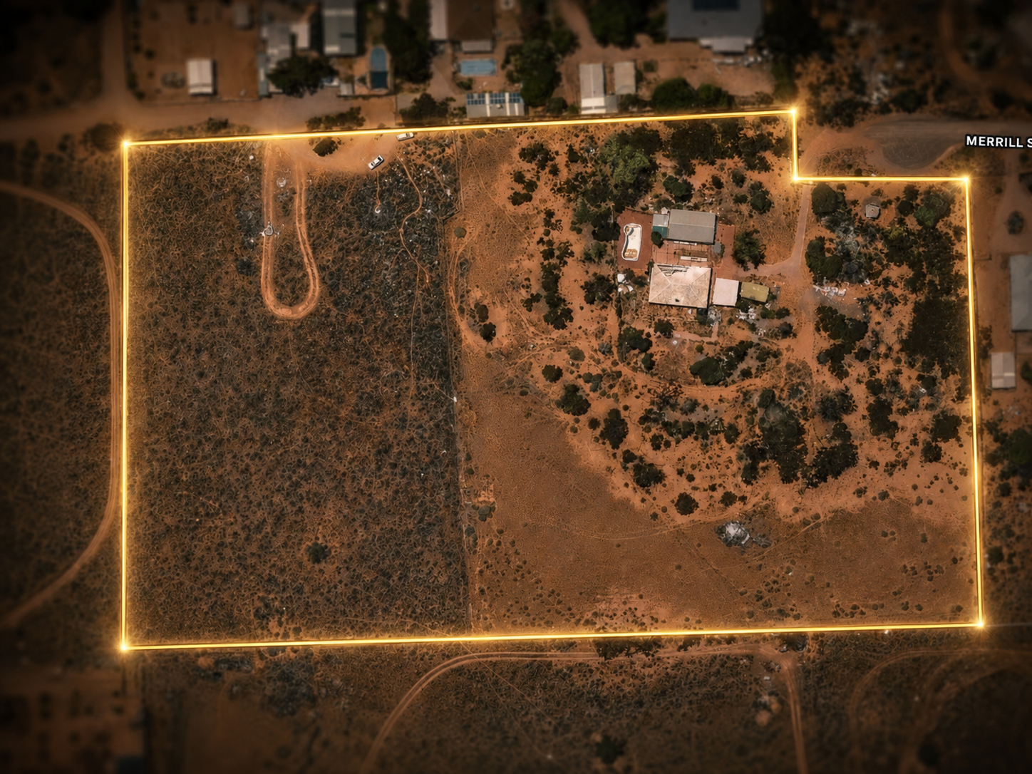 8–12 Merrill Street, Port Augusta West — aerial boundary view
